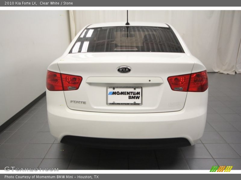 Clear White / Stone 2010 Kia Forte LX