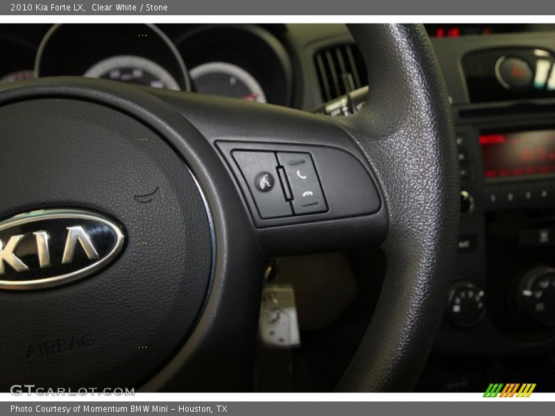Clear White / Stone 2010 Kia Forte LX