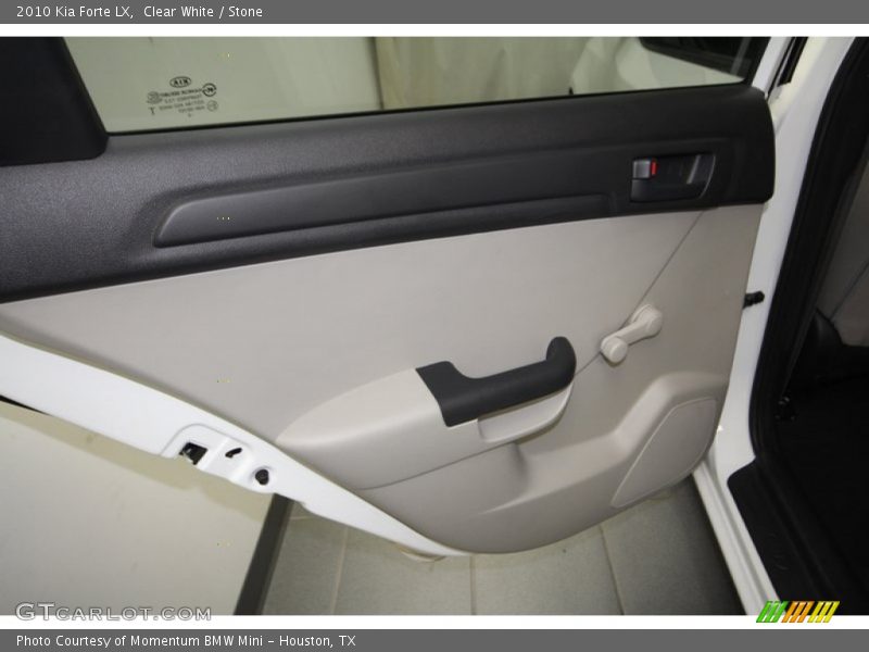 Clear White / Stone 2010 Kia Forte LX