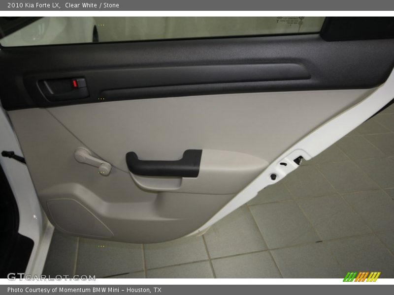 Clear White / Stone 2010 Kia Forte LX