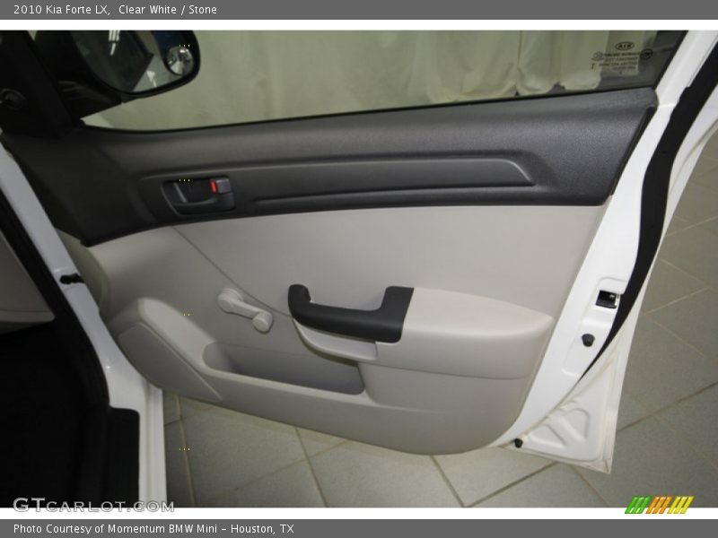 Clear White / Stone 2010 Kia Forte LX