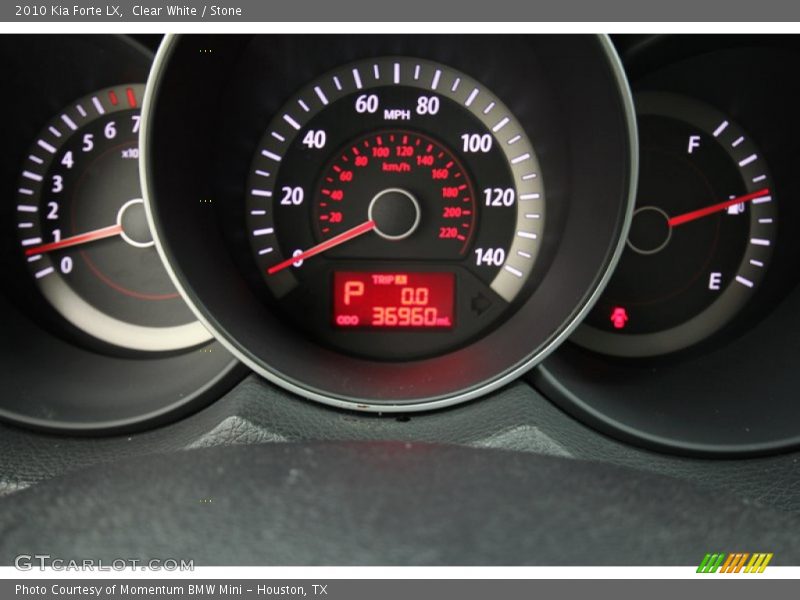 Clear White / Stone 2010 Kia Forte LX