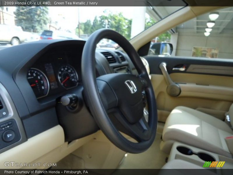 Green Tea Metallic / Ivory 2009 Honda CR-V LX 4WD