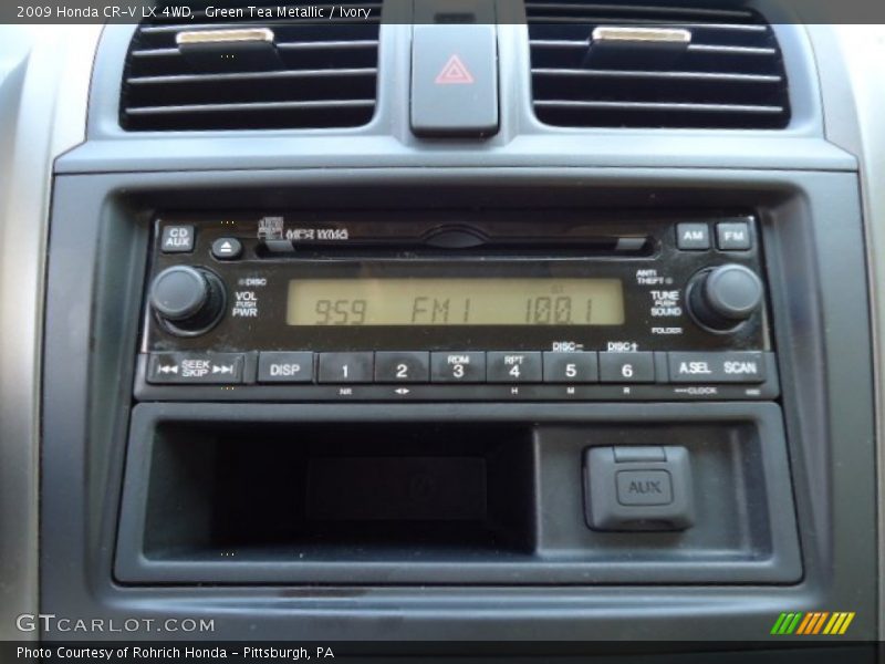 Green Tea Metallic / Ivory 2009 Honda CR-V LX 4WD