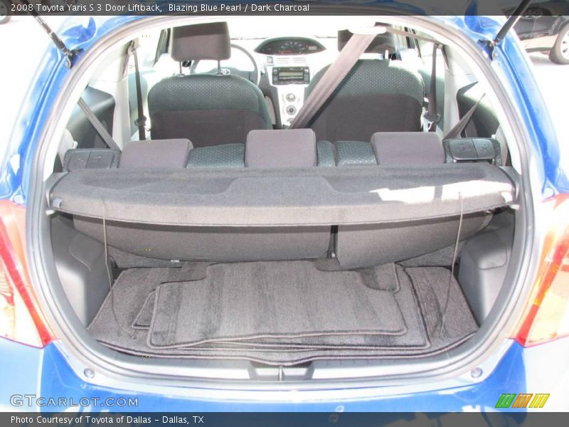 Blazing Blue Pearl / Dark Charcoal 2008 Toyota Yaris S 3 Door Liftback