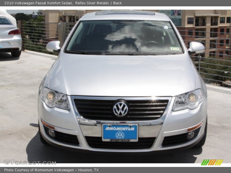 Reflex Silver Metallic / Black 2010 Volkswagen Passat Komfort Sedan