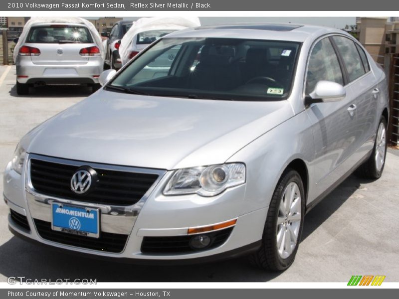 Reflex Silver Metallic / Black 2010 Volkswagen Passat Komfort Sedan