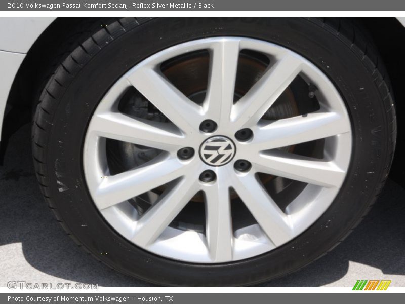 Reflex Silver Metallic / Black 2010 Volkswagen Passat Komfort Sedan