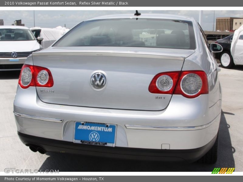 Reflex Silver Metallic / Black 2010 Volkswagen Passat Komfort Sedan