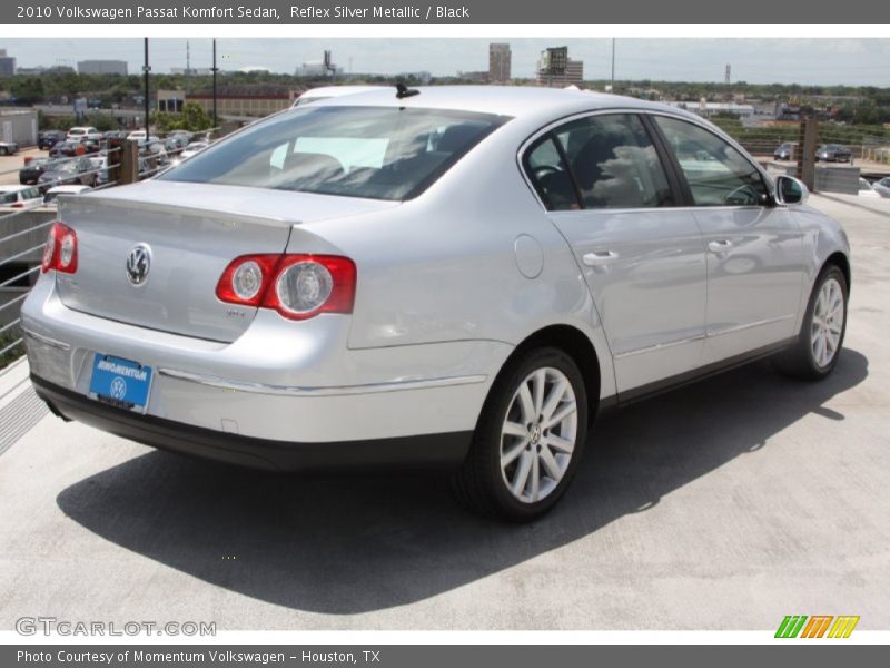 Reflex Silver Metallic / Black 2010 Volkswagen Passat Komfort Sedan