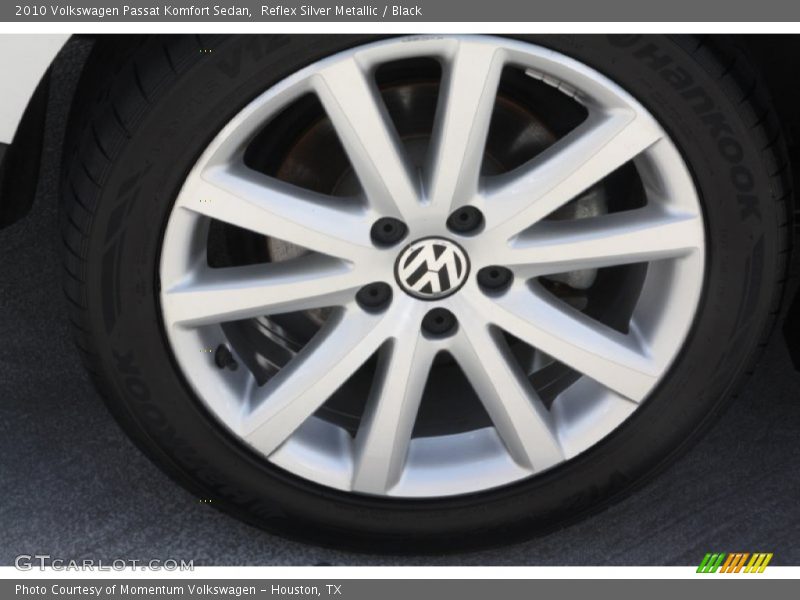 Reflex Silver Metallic / Black 2010 Volkswagen Passat Komfort Sedan