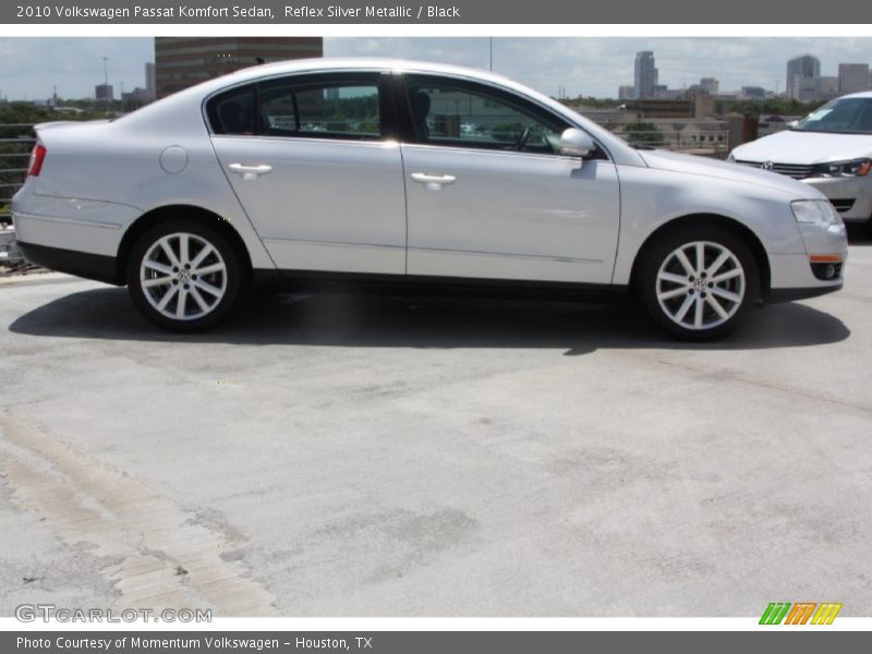 Reflex Silver Metallic / Black 2010 Volkswagen Passat Komfort Sedan