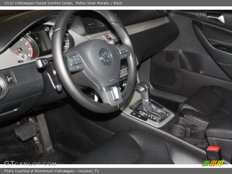 Reflex Silver Metallic / Black 2010 Volkswagen Passat Komfort Sedan
