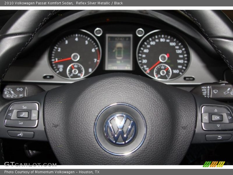 Reflex Silver Metallic / Black 2010 Volkswagen Passat Komfort Sedan