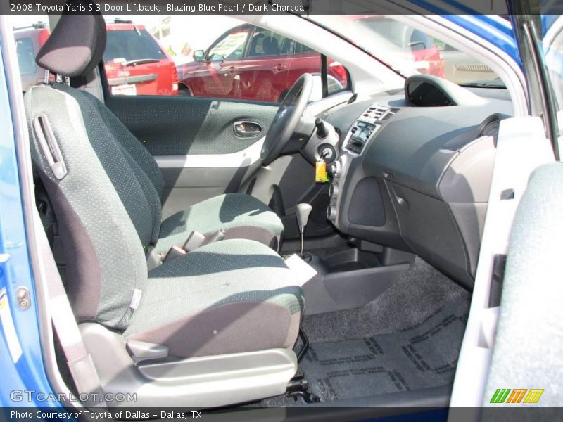 Blazing Blue Pearl / Dark Charcoal 2008 Toyota Yaris S 3 Door Liftback