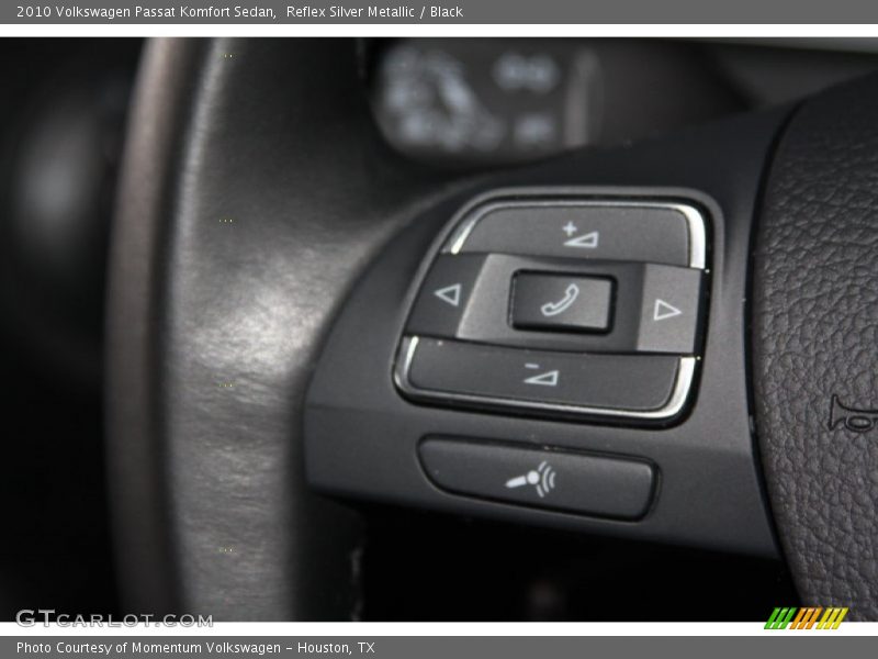 Reflex Silver Metallic / Black 2010 Volkswagen Passat Komfort Sedan