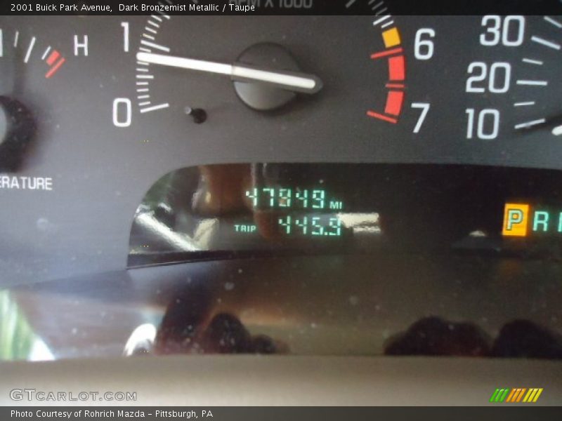 Dark Bronzemist Metallic / Taupe 2001 Buick Park Avenue