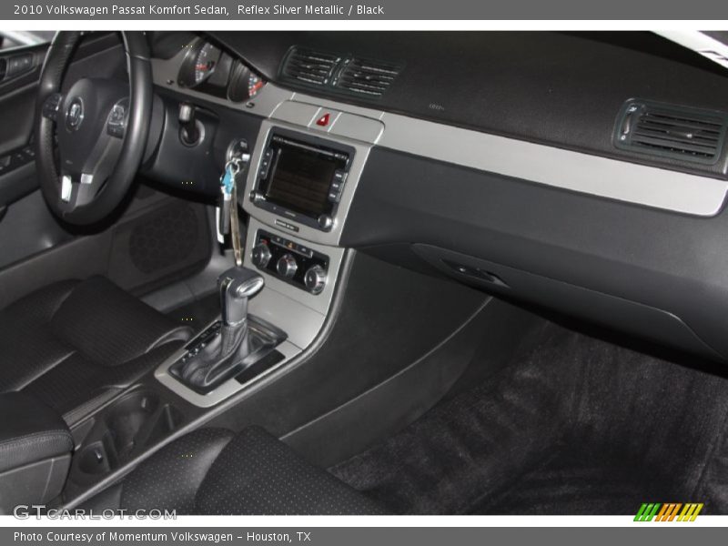 Reflex Silver Metallic / Black 2010 Volkswagen Passat Komfort Sedan