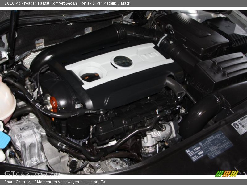 Reflex Silver Metallic / Black 2010 Volkswagen Passat Komfort Sedan