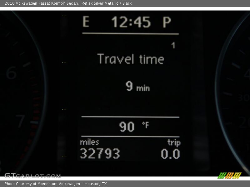 Reflex Silver Metallic / Black 2010 Volkswagen Passat Komfort Sedan