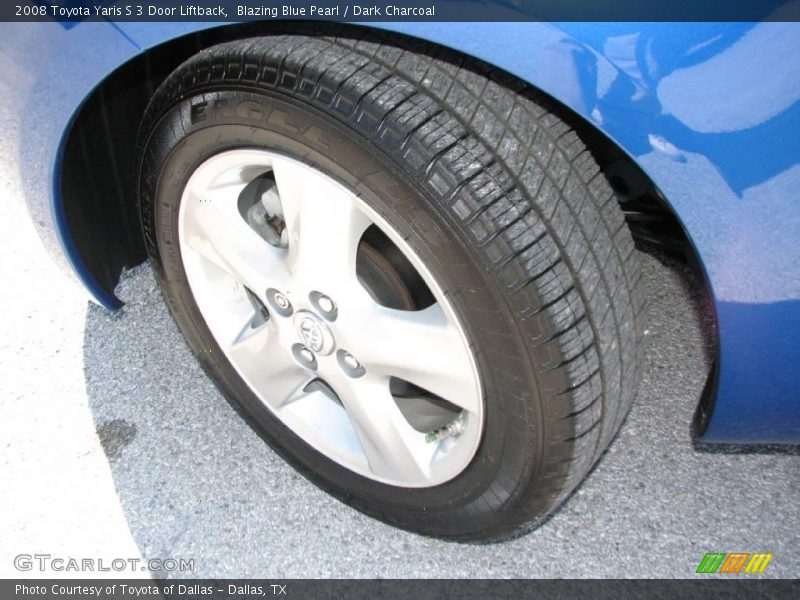 Blazing Blue Pearl / Dark Charcoal 2008 Toyota Yaris S 3 Door Liftback