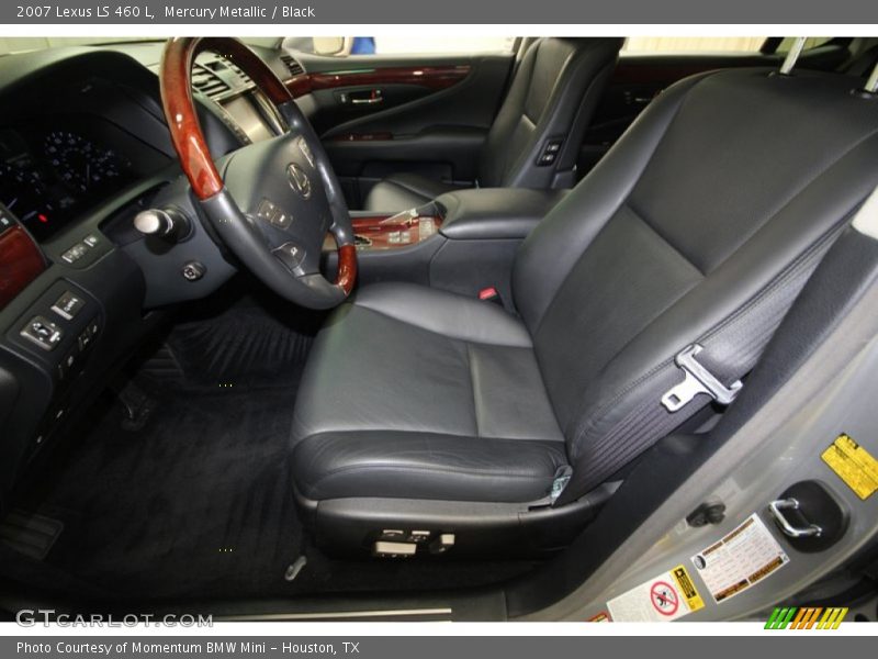 Mercury Metallic / Black 2007 Lexus LS 460 L