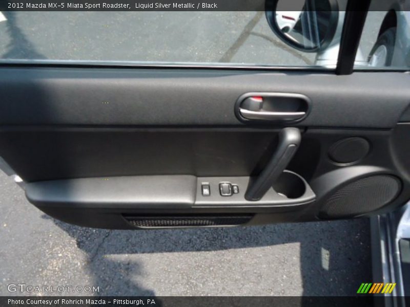 Liquid Silver Metallic / Black 2012 Mazda MX-5 Miata Sport Roadster