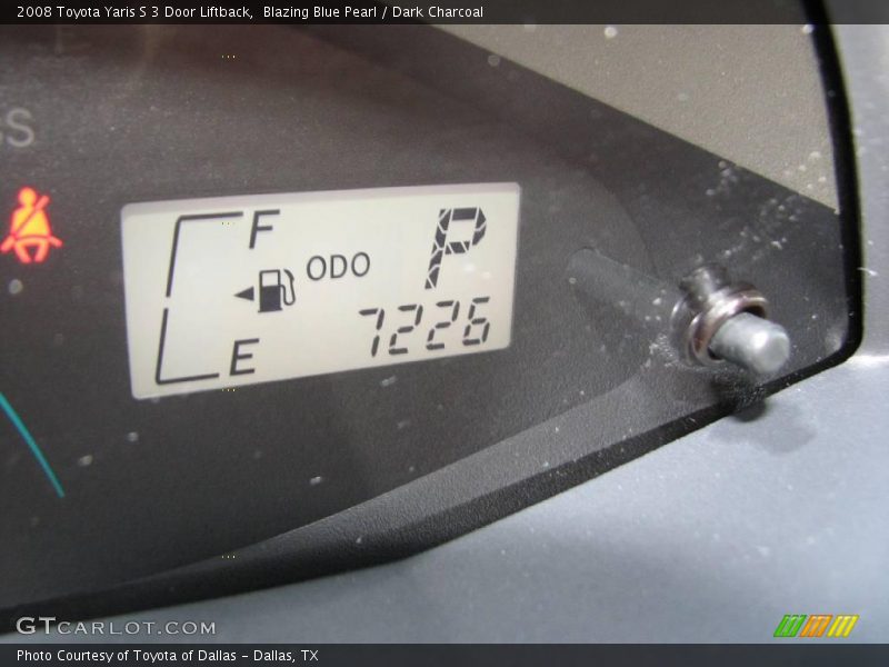 Blazing Blue Pearl / Dark Charcoal 2008 Toyota Yaris S 3 Door Liftback