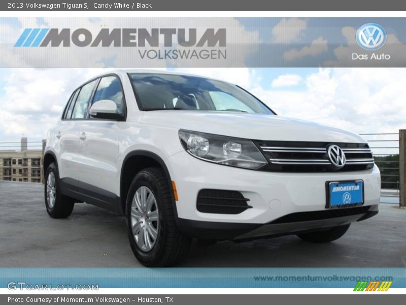 Candy White / Black 2013 Volkswagen Tiguan S