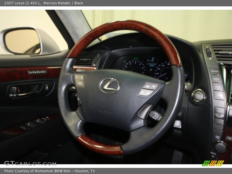 Mercury Metallic / Black 2007 Lexus LS 460 L