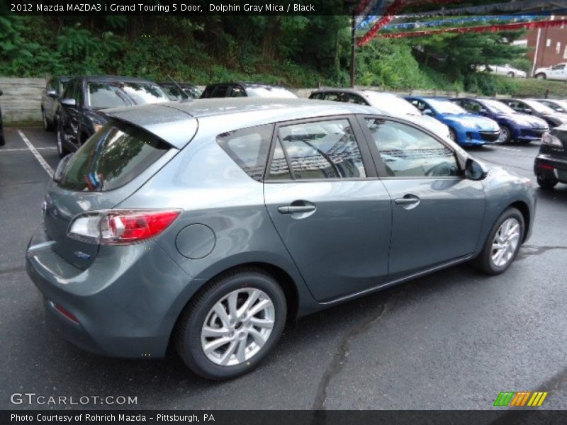 Dolphin Gray Mica / Black 2012 Mazda MAZDA3 i Grand Touring 5 Door