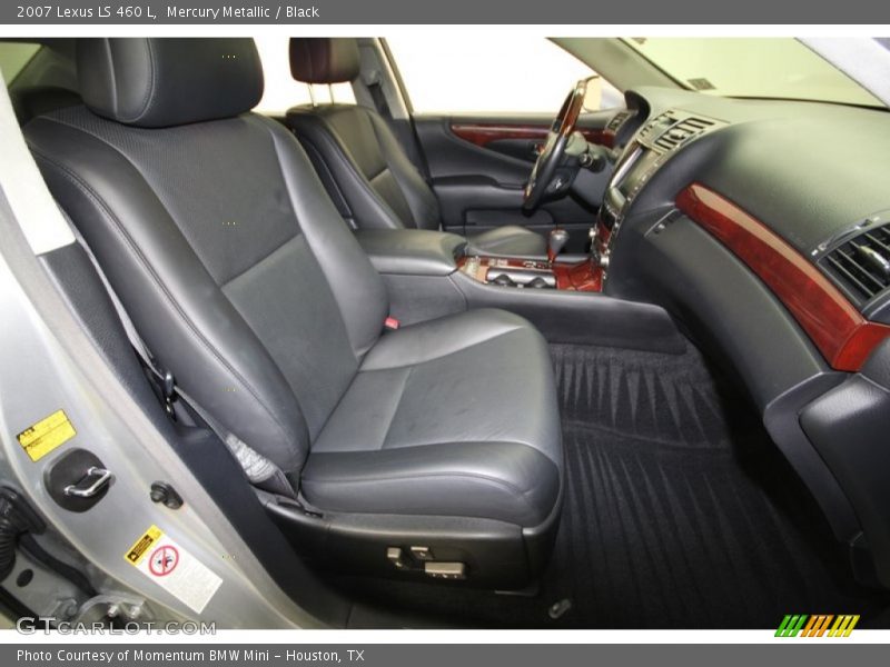 Mercury Metallic / Black 2007 Lexus LS 460 L