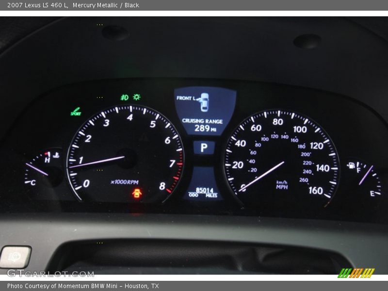 Mercury Metallic / Black 2007 Lexus LS 460 L