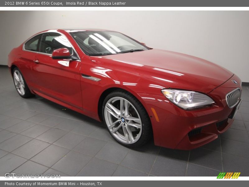 Front 3/4 View of 2012 6 Series 650i Coupe