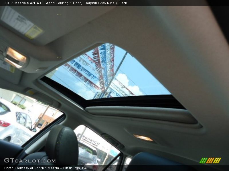 Dolphin Gray Mica / Black 2012 Mazda MAZDA3 i Grand Touring 5 Door