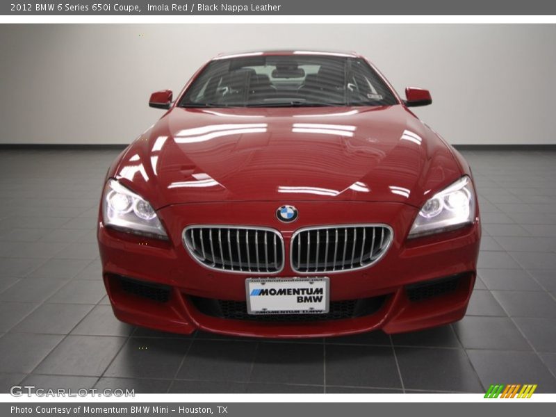 Imola Red / Black Nappa Leather 2012 BMW 6 Series 650i Coupe