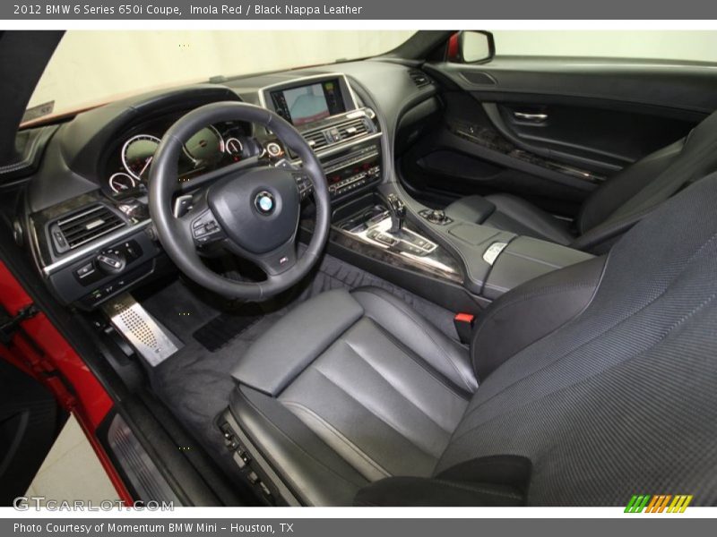 Black Nappa Leather Interior - 2012 6 Series 650i Coupe 