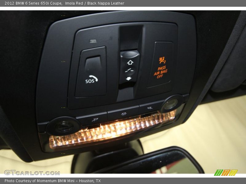 Imola Red / Black Nappa Leather 2012 BMW 6 Series 650i Coupe