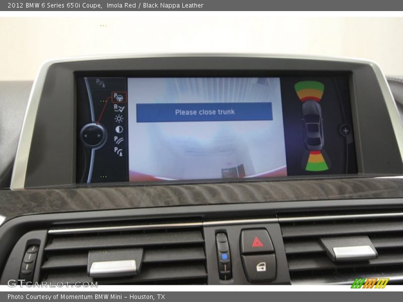 Imola Red / Black Nappa Leather 2012 BMW 6 Series 650i Coupe