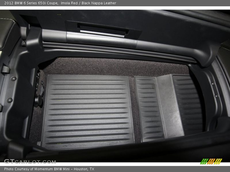 Imola Red / Black Nappa Leather 2012 BMW 6 Series 650i Coupe
