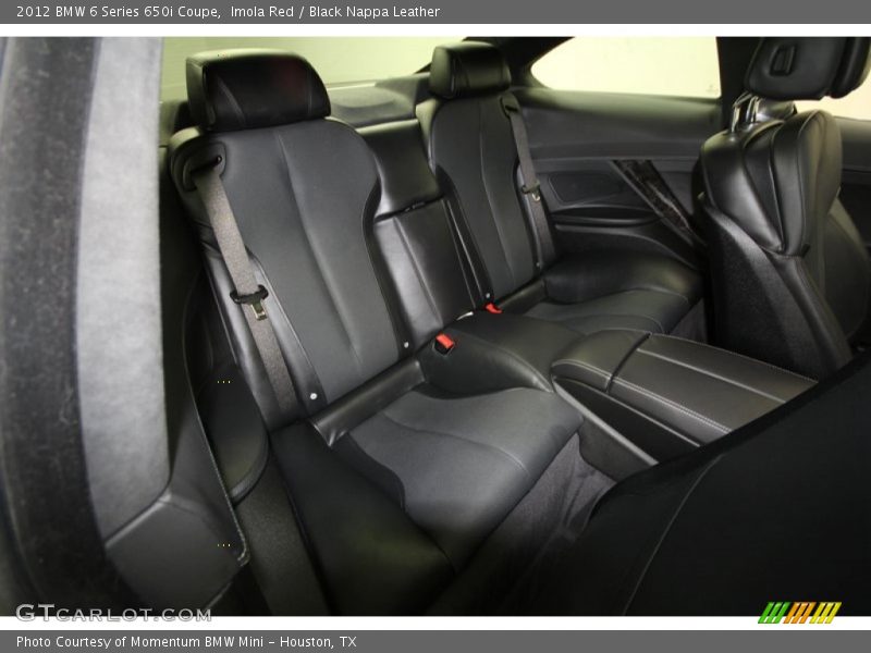 Imola Red / Black Nappa Leather 2012 BMW 6 Series 650i Coupe