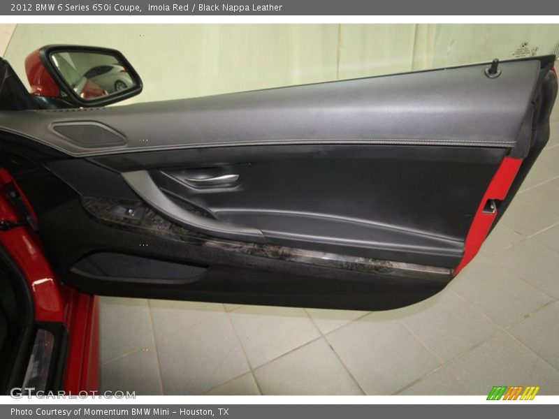 Imola Red / Black Nappa Leather 2012 BMW 6 Series 650i Coupe