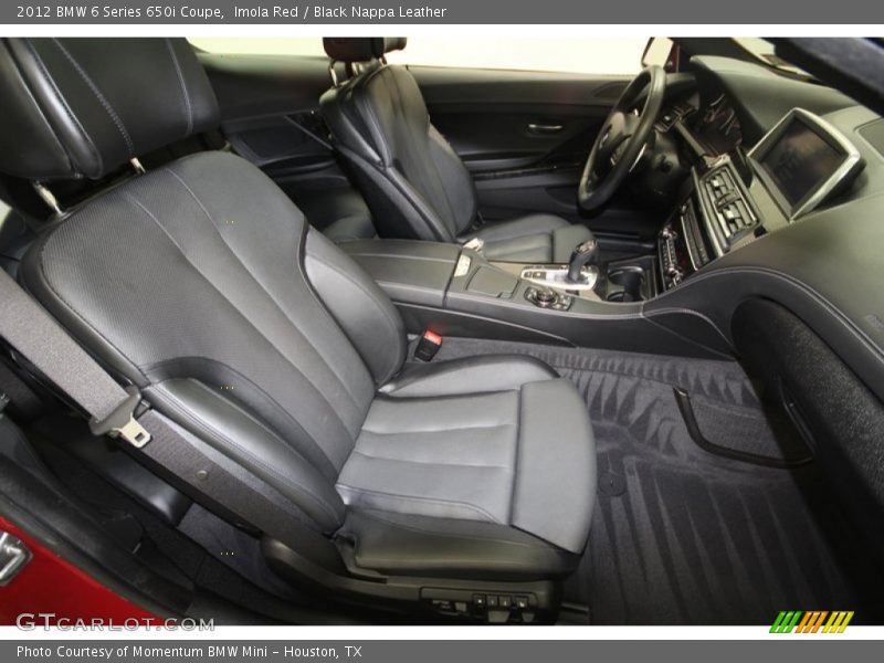 Imola Red / Black Nappa Leather 2012 BMW 6 Series 650i Coupe