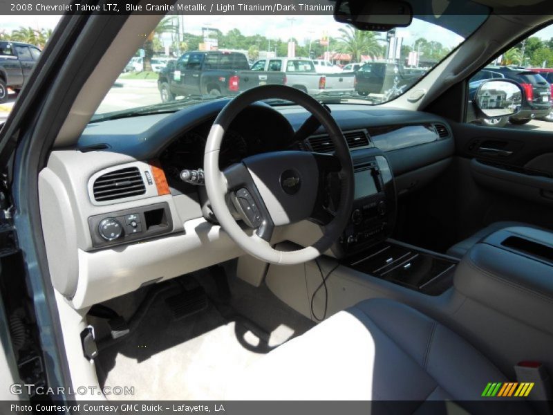 Blue Granite Metallic / Light Titanium/Dark Titanium 2008 Chevrolet Tahoe LTZ