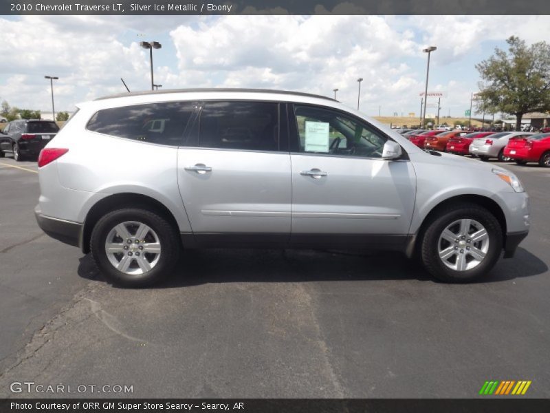 Silver Ice Metallic / Ebony 2010 Chevrolet Traverse LT