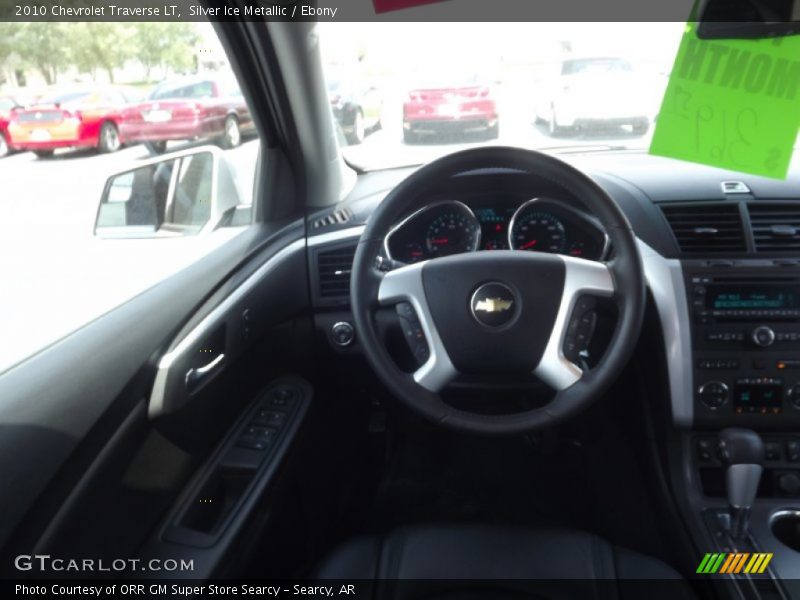 Silver Ice Metallic / Ebony 2010 Chevrolet Traverse LT