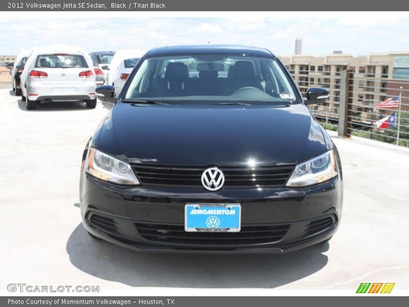 Black / Titan Black 2012 Volkswagen Jetta SE Sedan