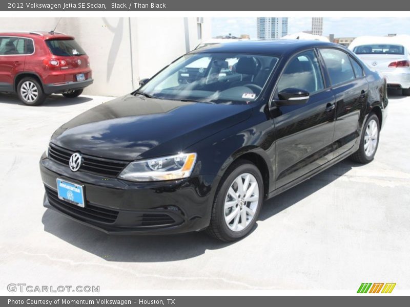 Black / Titan Black 2012 Volkswagen Jetta SE Sedan
