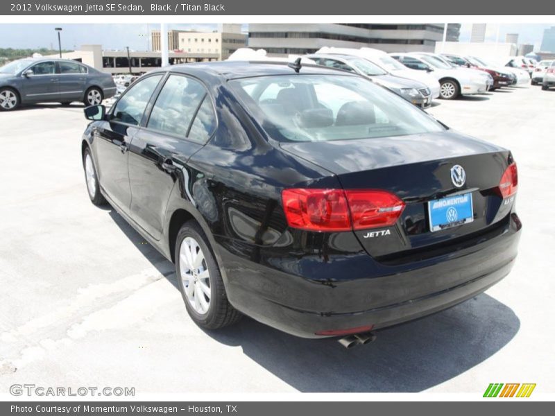 Black / Titan Black 2012 Volkswagen Jetta SE Sedan