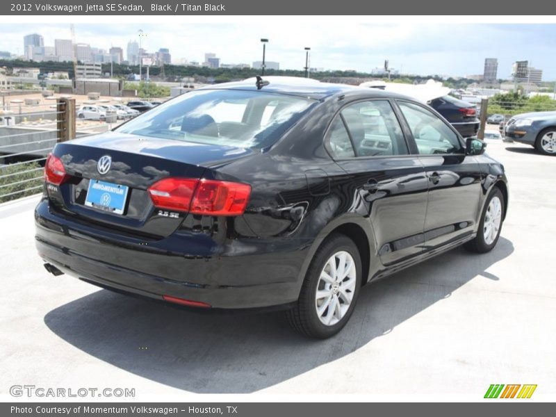 Black / Titan Black 2012 Volkswagen Jetta SE Sedan